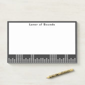 Liefhebber van geluiden post-it® notes (Op bureau)