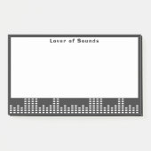 Liefhebber van geluiden post-it® notes (Voorkant)