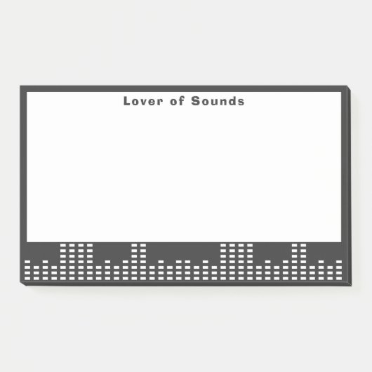 Liefhebber van geluiden post-it® notes (Voorkant)