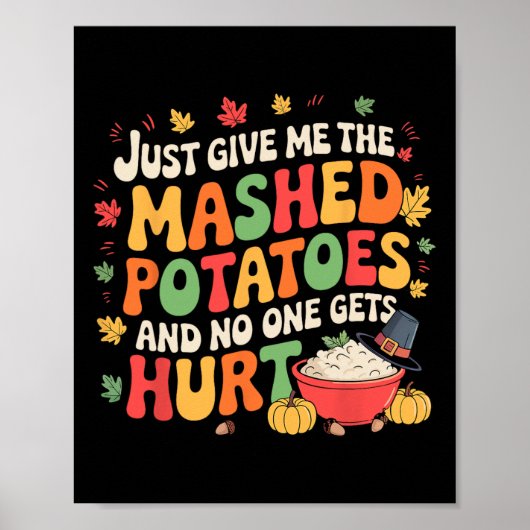 Liefhebber van Gepureerde Aardappelen Funny Thanks Poster (Voorkant)