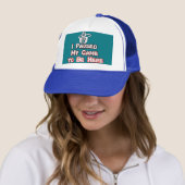 Liefhebber van grappige spelletjes trucker pet (In situ)
