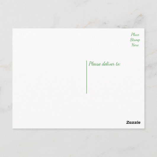 Liefhebber van groene en witte bloemen Bedankt Dai Briefkaart (Achterkant)