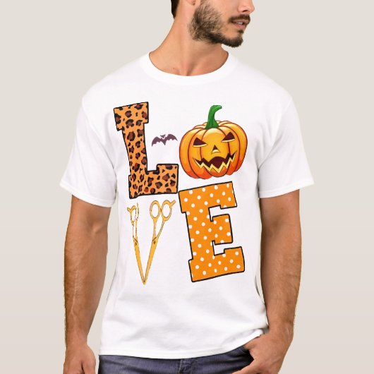 Liefhebber van Halloween-kapsels T-shirt (Voorkant)