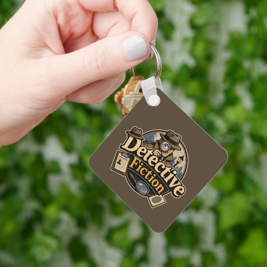 Liefhebber van het detectivefictiegenre sleutelhanger (Hand)