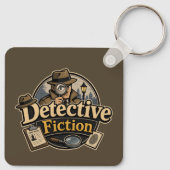 Liefhebber van het detectivefictiegenre sleutelhanger (Achterkant)