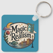 Liefhebber van het magisch realisme-genre sleutelhanger (Achterkant)