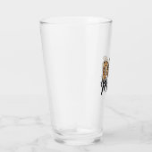 Liefhebber van Honden Luipaardprint Poot Glas (Rechts)