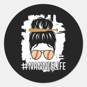 Liefhebber van honkbal vintage ontwerp ronde sticker
