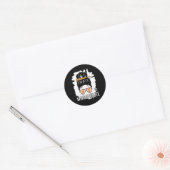 Liefhebber van honkbal vintage ontwerp ronde sticker (Envelop)