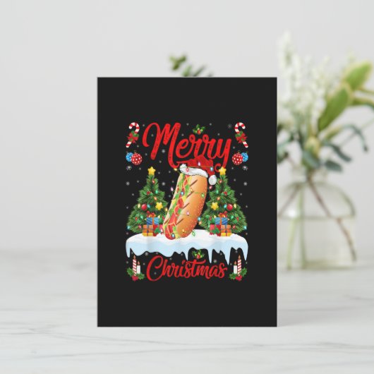 Liefhebber van Hot Dog Fast Food Verlichtings Sant Kaart (Staand voorkant)