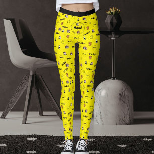 Liefhebber van huisdieren Kleurrijke Kitty Katacht Leggings