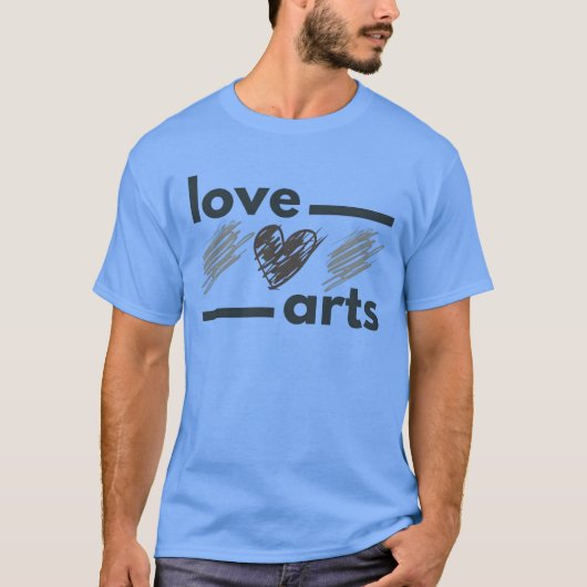Liefhebber van kunst meisje t-shirt (Voorkant)