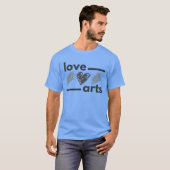 Liefhebber van kunst meisje t-shirt (Voorkant volledig)