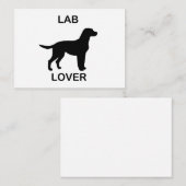 liefhebber van labs notitiekaartje (Voorkant / Achterkant)