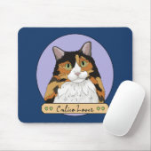 Liefhebber van lapjeskatten muismat (Met muis)