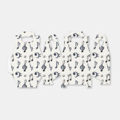 liefhebber van leuke zwarte muziek bedankdoosjes (Uitgevouwen)