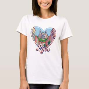 Liefhebber van Lyon France Basilica Travel T-shirt