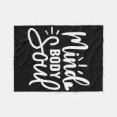 Liefhebber van Mind Body Soul Yoga Fleece Deken (Voorkant (Horizontaal))