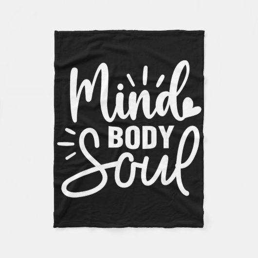 Liefhebber van Mind Body Soul Yoga Fleece Deken (Voorkant)