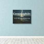 Liefhebber van onweersbuien canvas afdruk (Insitu (Houten vloer))