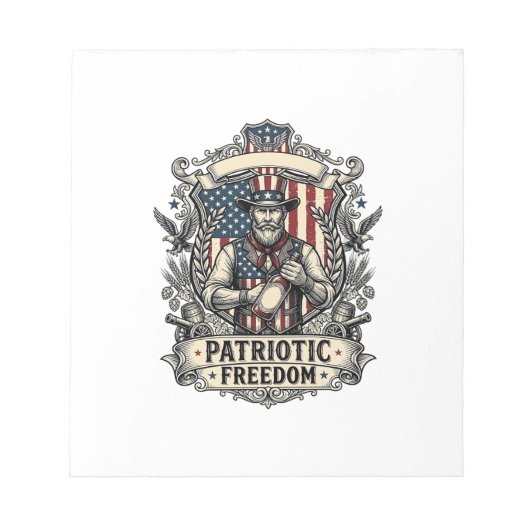 Liefhebber van patriottische hete saus notitieblok (Voorkant)