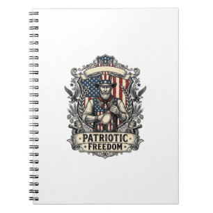 Liefhebber van patriottische hete saus notitieboek