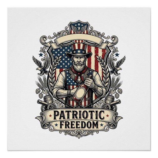 Liefhebber van patriottische hete saus perfect poster (Voorkant)