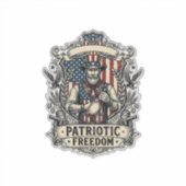 Liefhebber van patriottische hete saus sticker (Voorkant)