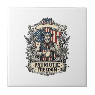 Liefhebber van patriottische hete saus tegeltje