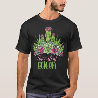 Liefhebber van Planten Succulent Koningin Cactus T T-shirt