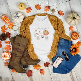 Liefhebber van Pompoengewürz | Monogram Herfst T-shirt