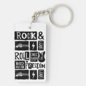 Liefhebber van Rock & Roll-muziek Sleutelhanger (achterkant)