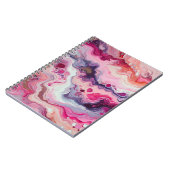 Liefhebber van roze acryl gietontwerp notitieboek (Linkerzijde)