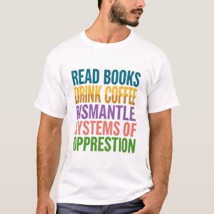 Liefhebber van sociale gerechtigheid boeken Leest T-shirt