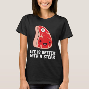 Liefhebber van steak BBQ-grillvlees Leven is beter T-shirt