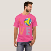Liefhebber van volleybal t-shirt (Voorkant volledig)