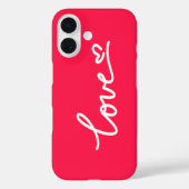 Liefhebber van witte tekst op roze Case-Mate iPhone case (Achterkant)