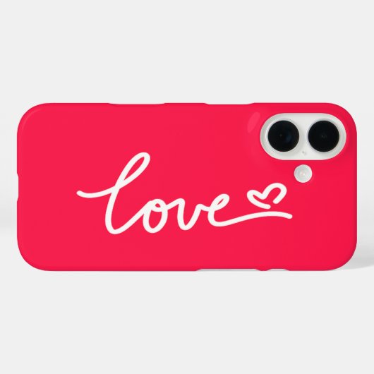 Liefhebber van witte tekst op roze Case-Mate iPhone case (Achterkant (horizontaal))
