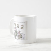 liefhebber van yorkshire die tanden koffiemok (Voorkant links)