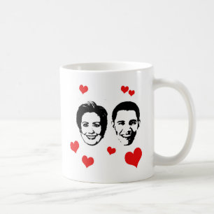 Liefhebber voor Hillary en Obama.png Koffiemok