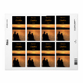 Liefhebbers bij Sunset Lake Wine Label (Full Sheet)