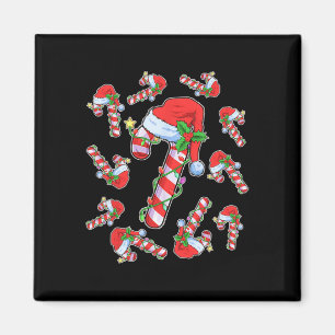 Liefhebbers Candy Cane Santa Christmas Funny Xmas  Magneet