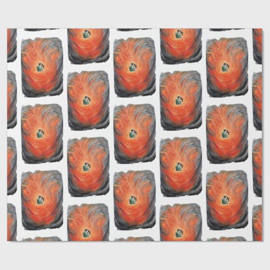 Liefhebbers houden van passie paar gepassioneerd v cadeaupapier (Vlak)