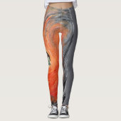Liefhebbers houden van passie paar gepassioneerd v leggings (Voorkant)