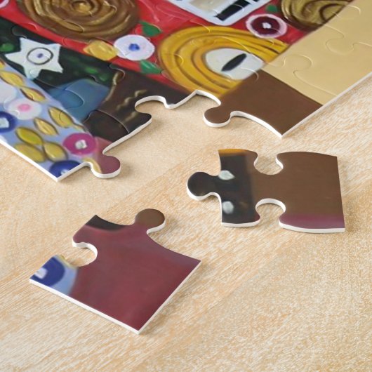 Liefhebbers in de boom des levens | Gustav Klimt | Legpuzzel (Zijkant)