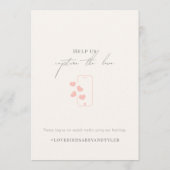 Liefhebbers in het Paradijs 5x7 Flat Menu (Achterkant)