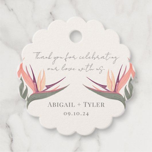 Liefhebbers in het Paradijs Bedankjes Labels (Voorkant)