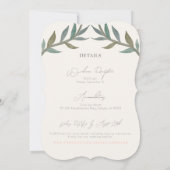 Liefhebbers in het paradijs Bruiloft Kaart (Achterkant)