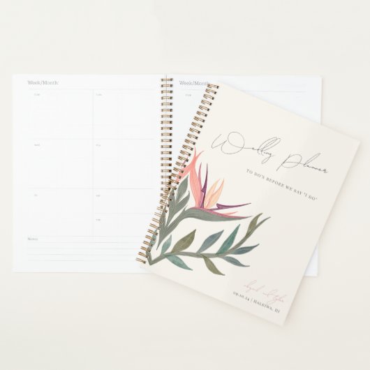 Liefhebbers in het paradijs Bruiloft Planner (Display)