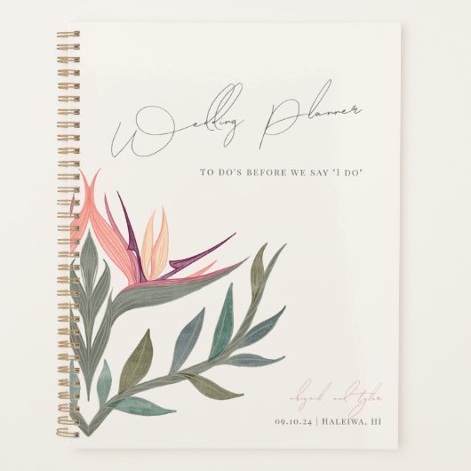 Liefhebbers in het paradijs Bruiloft Planner (Voorkant)